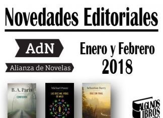 Novedades Editoriales Alianza de Novelas - Enero y Febrero 2018