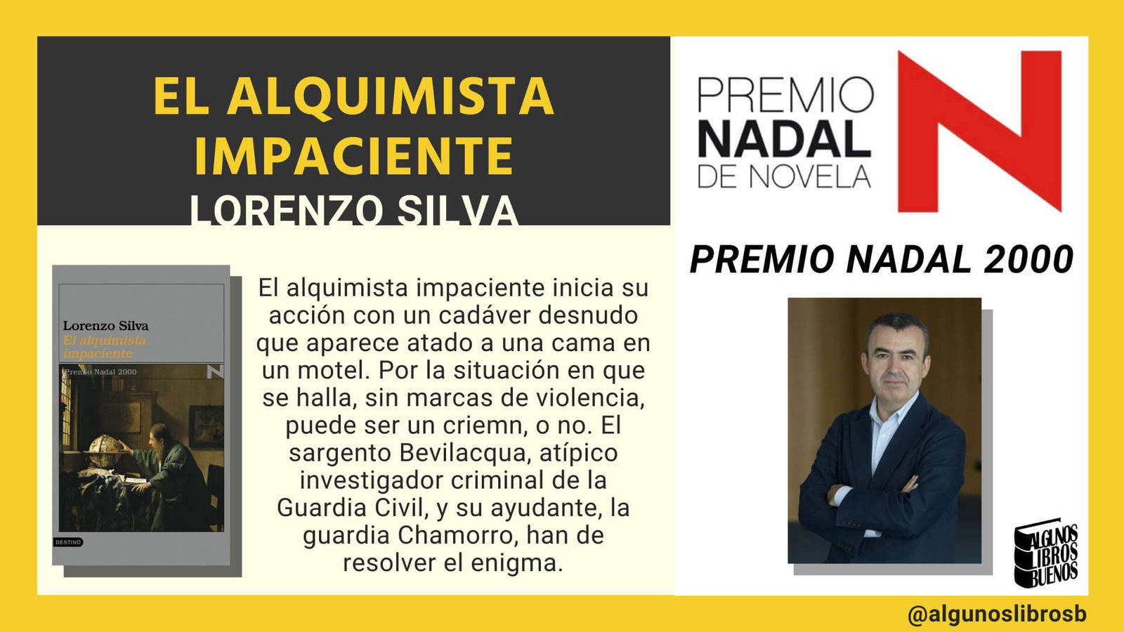 Premio Nadal 2000 El alquimista impaciente de Lorenzo Silva