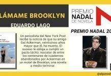 Premio Nadal 2006 Llámame Brooklyn de Eduardo Lago