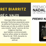 Premio Nadal 2015 | Cabaret Biarritz de José C. Vales.